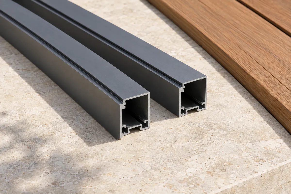 Aluminiozko errastela 50×30 mm · 2 m